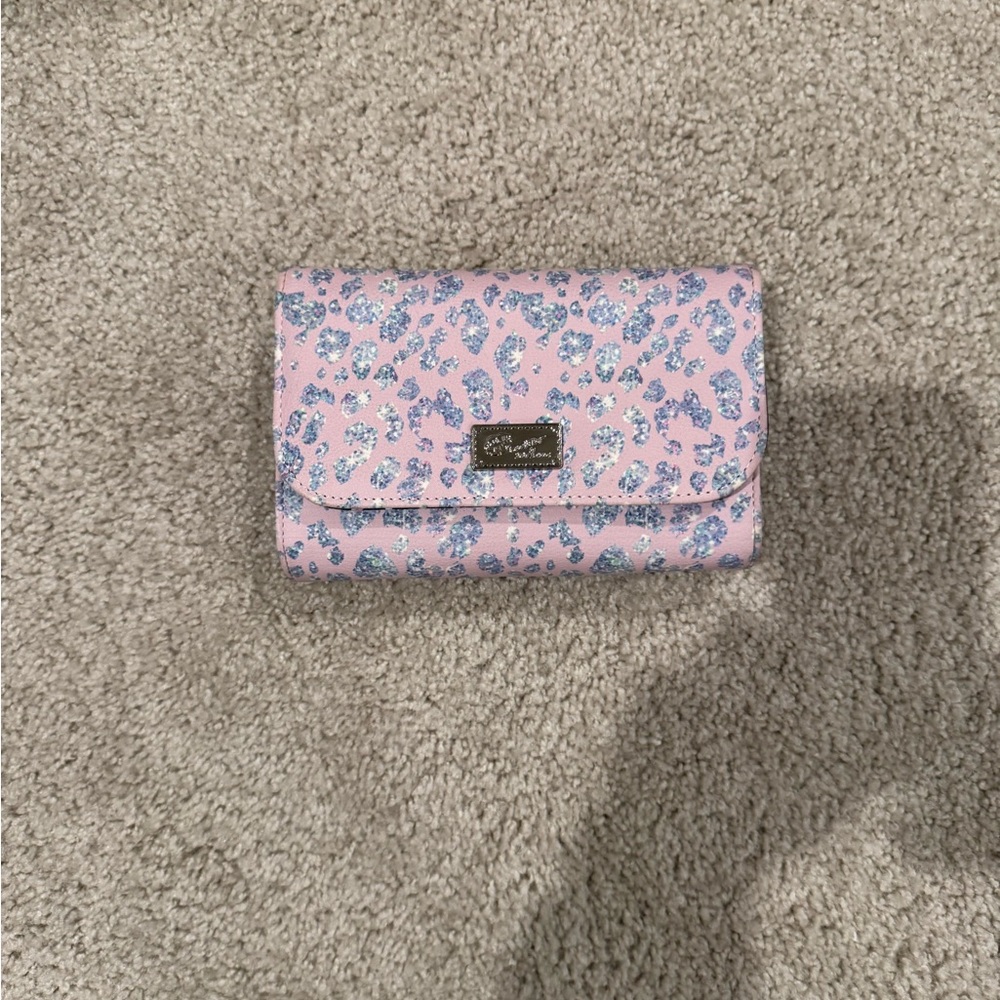 Pink & Blue Print Crossbody Bag